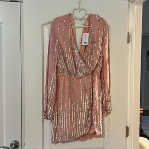 COPY - Poppy min dress in blush ... from revolve